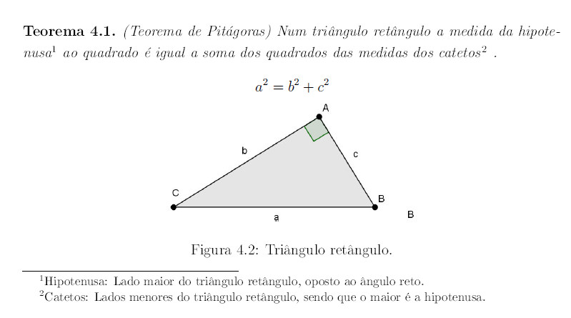 Teorema de Pitágoras: Aplicações em Objetos de Aprendizagem